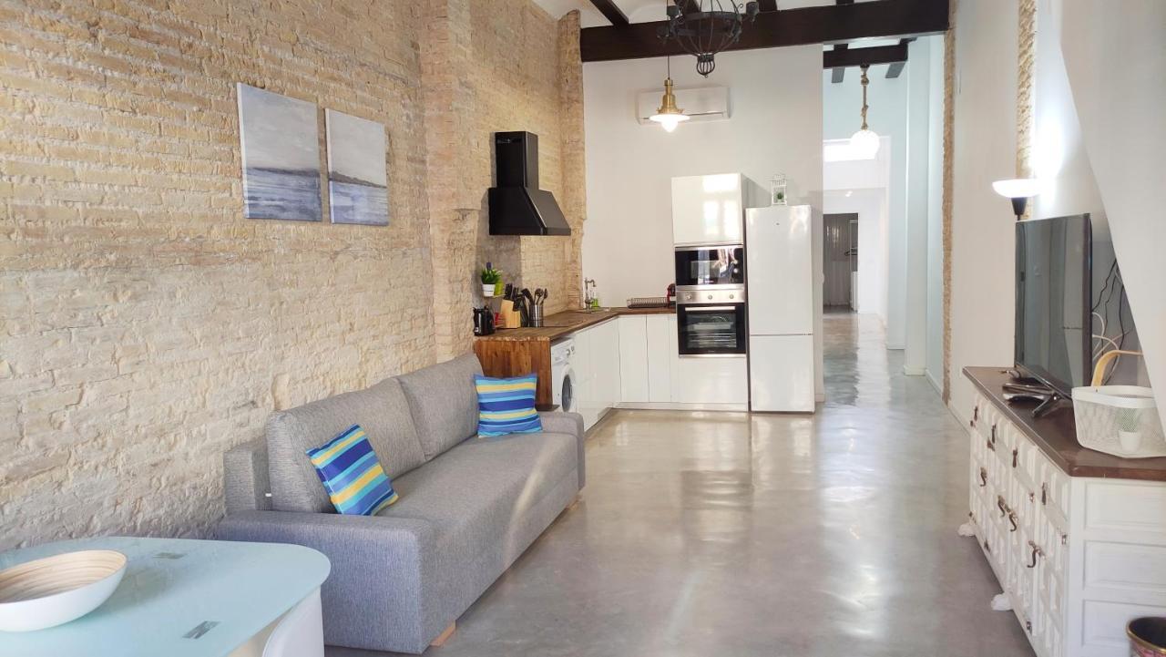 Florit Flats - Lovely Apartment With Private Terrace By El Cabanyal 瓦伦西亚 外观 照片
